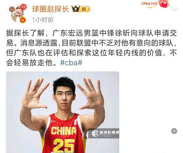 CBA官宣最具进步球员奖：徐昕换队爆发当选5数据创生涯新高